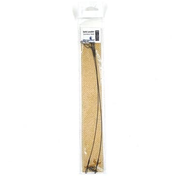 Rustfritt stål Jerk leader, 30 kg 25 cm, 2 stk, Merganser