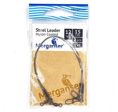 Stålleder, 7x7 spikerdekket, 12 kg, 15 cm, 2 stk, Merganser