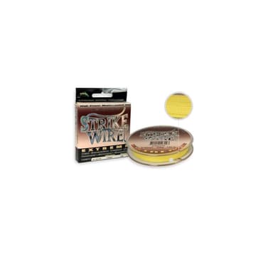 Strike-Pro flettet fiskesnøre Strike Wire 275m 0,41mm 40kg gul