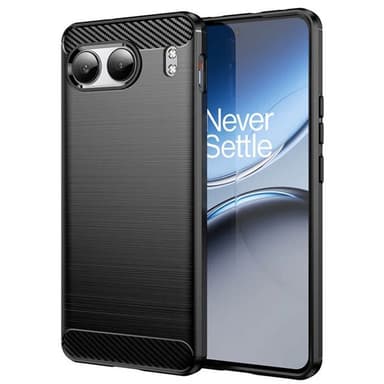 Børstet silikondeksel OnePlus Nord 4 - Svart