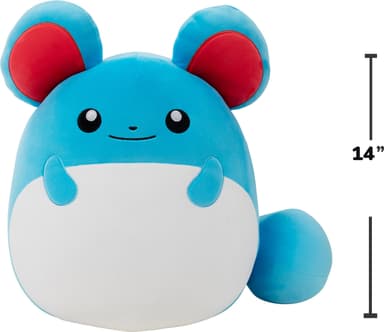 Squishmallows Pokemon mykt kosedyr (Marill, M)