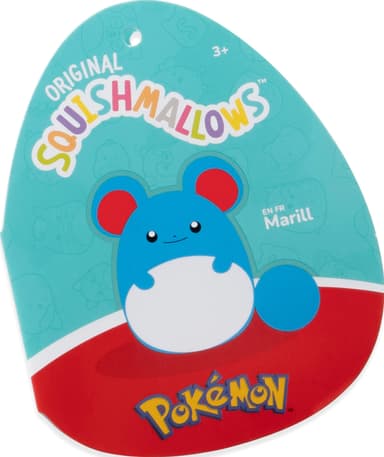 Squishmallows Pokemon mykt kosedyr (Marill, M)
