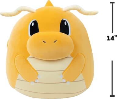Squishmallows Pokemon mykt kosedyr (Dragonite, M)