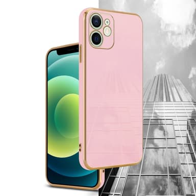iPhone 12 MINI silikondeksel case (rosa)
