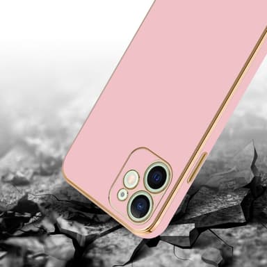 iPhone 12 MINI silikondeksel case (rosa)