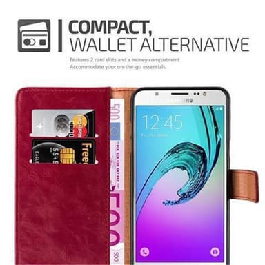 Samsung Galaxy J7 2016 lommebokdeksel etui (rød)