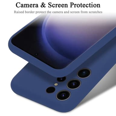 Samsung Galaxy S24 ULTRA silikondeksel case (Blå)
