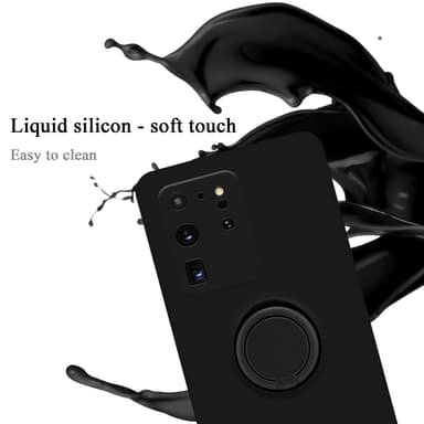 Deksel Samsung Galaxy S20 ULTRA Ring Case (svart)