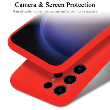 Samsung Galaxy S24 ULTRA silikondeksel case (RØD)
