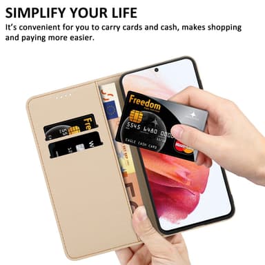 Samsung Galaxy S21 PLUS lommebokdeksel etui (grønn)