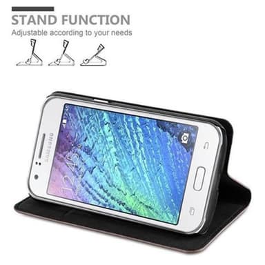 Samsung Galaxy J1 2015 lommebokdeksel case (brun)