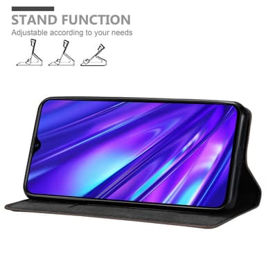 Realme 5 / 5i / 6i / C3 lommebokdeksel case (brun)