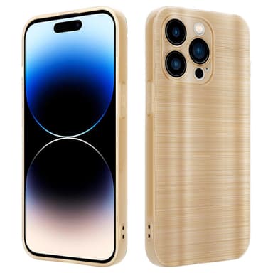iPhone 14 PRO Silikondeksel Beskyttelse (gold)