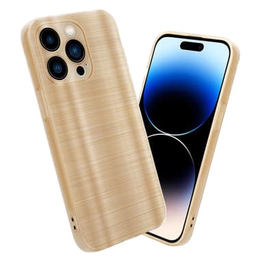 iPhone 14 PRO Silikondeksel Beskyttelse (gold)