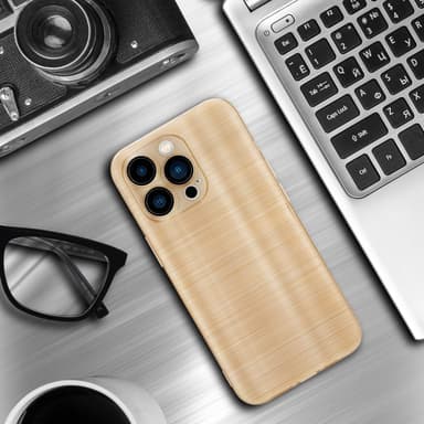 iPhone 14 PRO Silikondeksel Beskyttelse (gold)