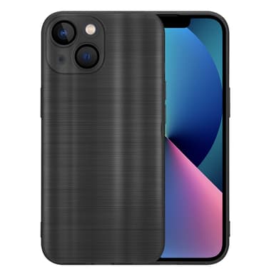 iPhone 14 Silikondeksel Beskyttelse (svart)