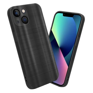 iPhone 14 Silikondeksel Beskyttelse (svart)