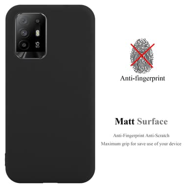 Deksel Oppo A94 5G Silikon cover (svart)