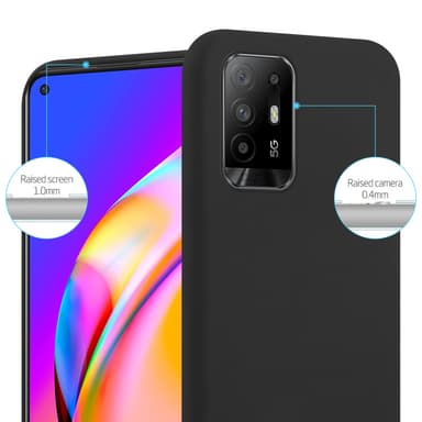 Deksel Oppo A94 5G Silikon cover (svart)