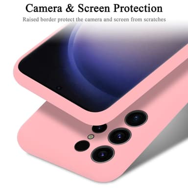 Samsung Galaxy S24 ULTRA silikondeksel case (Rosa)