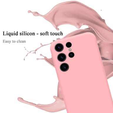Samsung Galaxy S24 ULTRA silikondeksel case (Rosa)