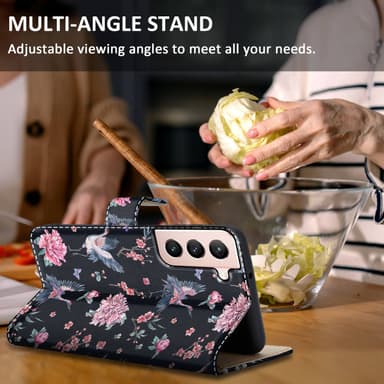 Samsung Galaxy S21 PLUS lommebokdeksel etui (svart)