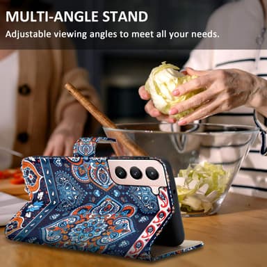 Samsung Galaxy S21 PLUS lommebokdeksel etui (blå)