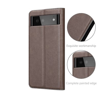 Google PIXEL 6 lommebokdeksel case (brun)