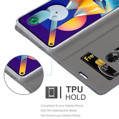 Samsung Galaxy A11 / M11 lommebokdeksel etui (blå)