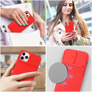 iPhone 11 PRO silikondeksel case (rød)
