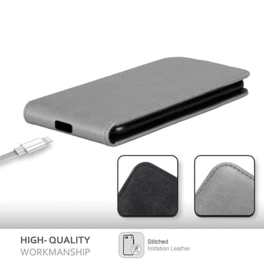 iPhone 12 PRO MAX deksel flip cover (grå)