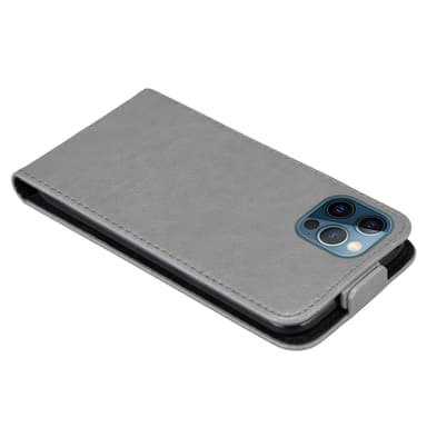 iPhone 12 PRO MAX deksel flip cover (grå)