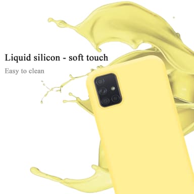 Samsung Galaxy A71 4G silikondeksel case (gul)