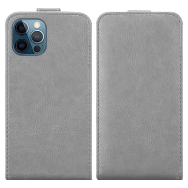 iPhone 12 PRO MAX deksel flip cover (grå)