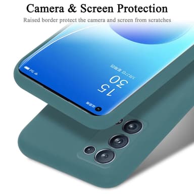Oppo Reno6 PRO 5G silikondeksel case (grønn)
