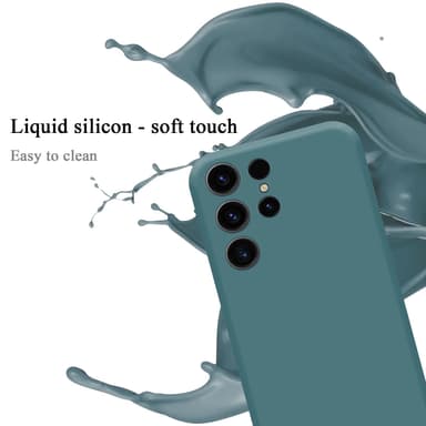 Samsung Galaxy S24 ULTRA silikondeksel case (Grønn)