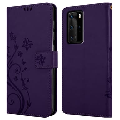 Huawei P40 PRO / P40 PRO+ lommebokdeksel Blomster