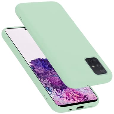 Samsung Galaxy A71 4G silikondeksel case (grønn)