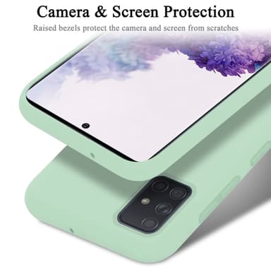 Samsung Galaxy A71 4G silikondeksel case (grønn)