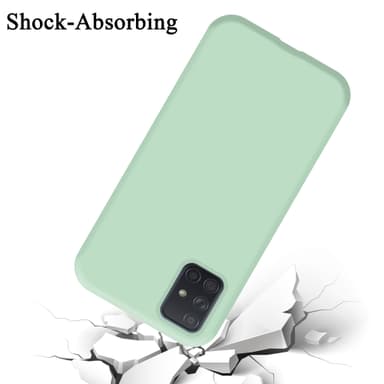 Samsung Galaxy A71 4G silikondeksel case (grønn)
