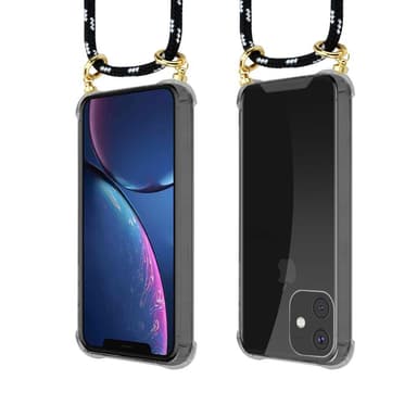 iPhone 11 Deksel med Halskjede (svart)
