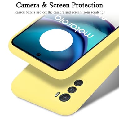 Motorola MOTO G42 silikondeksel case (gul)