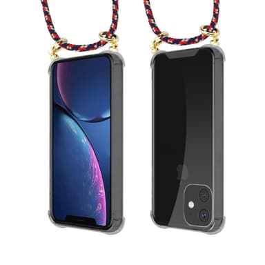 iPhone 11 Deksel med Halskjede (blå)