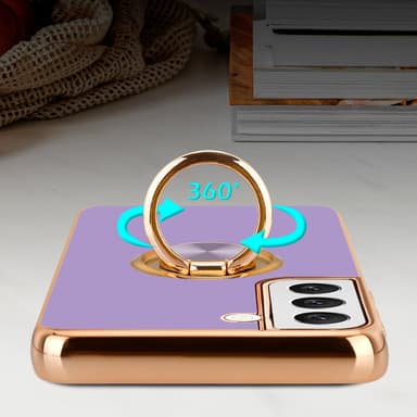 Samsung Galaxy S21 5G silikondeksel case (lilla)