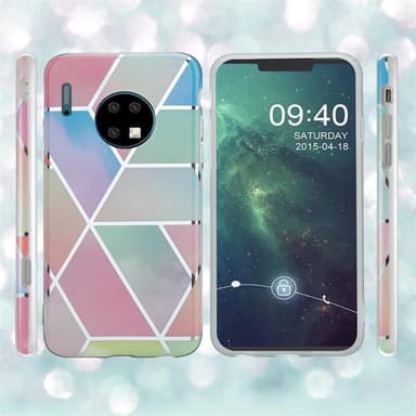 Huawei MATE 30 lommebokdeksel etui (rosa)