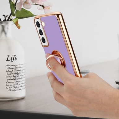 Samsung Galaxy S21 5G silikondeksel case (lilla)