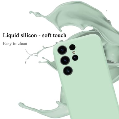 Samsung Galaxy S24 ULTRA silikondeksel case (Grønn)