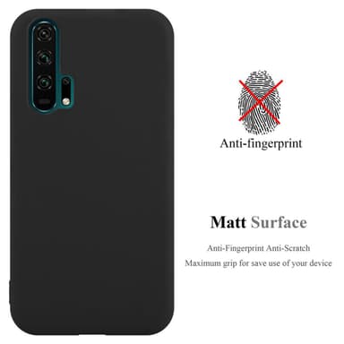 Deksel Honor 20 PRO Silikon cover (svart)