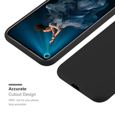 Deksel Honor 20 PRO Silikon cover (svart)