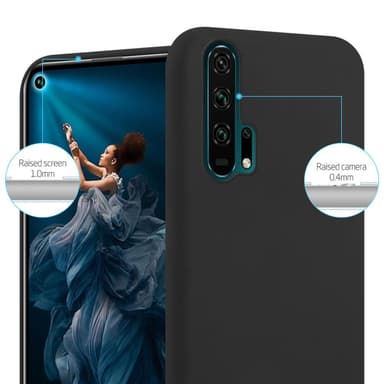 Deksel Honor 20 PRO Silikon cover (svart)